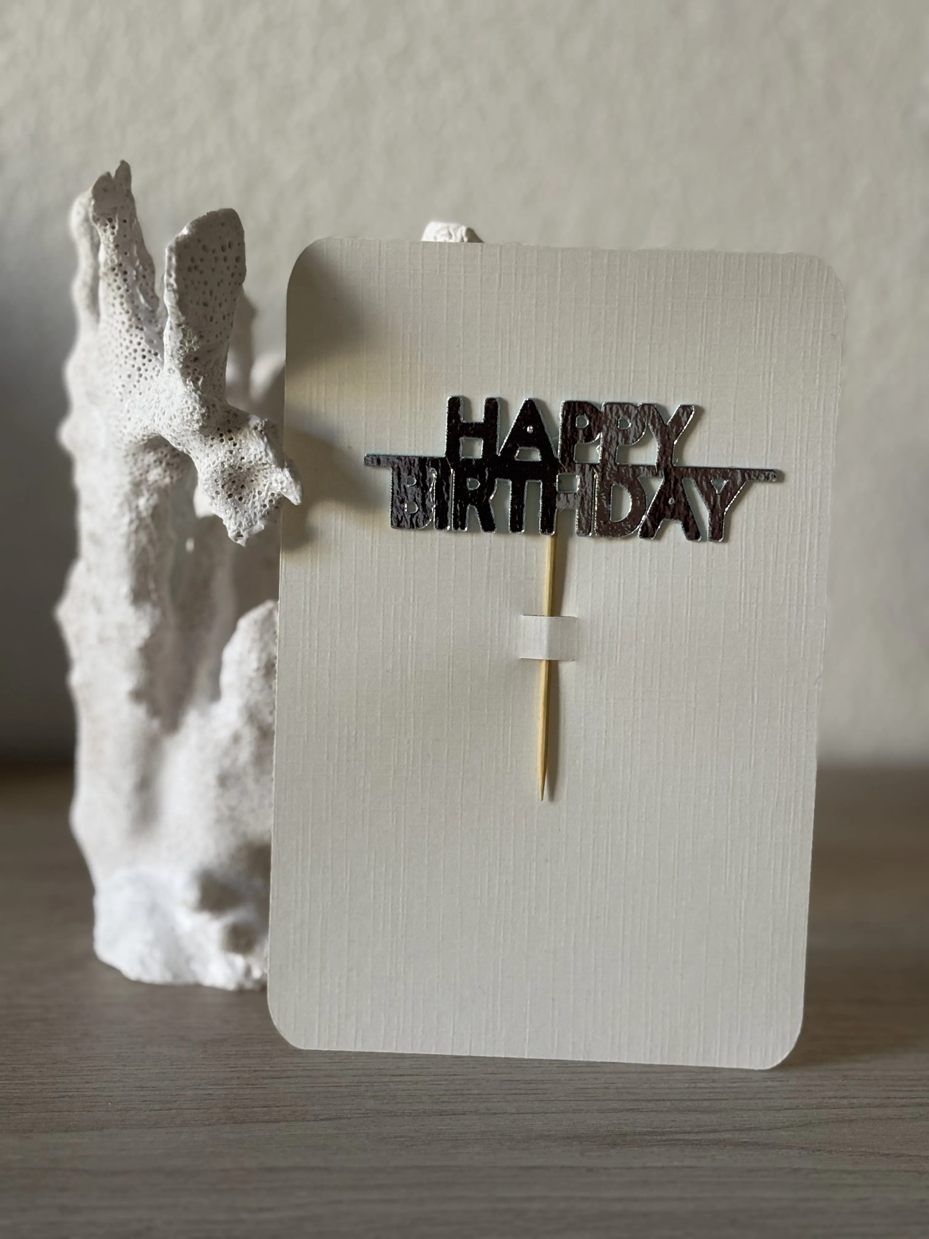 Carte anniversaire - cake topper 2